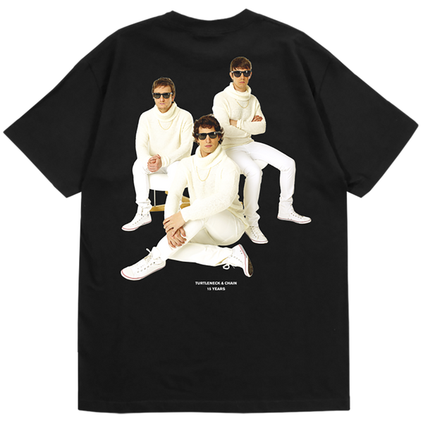 Limited Edition Turtleneck & Chain 15th Anniversary Tee - Black